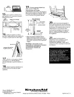 Предварительный просмотр 20 страницы KitchenAid KSSS36MDX05 Installation Instructions Manual