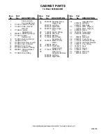 Preview for 2 page of KitchenAid KSSS36QDW03 Parts List