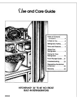 Предварительный просмотр 1 страницы KitchenAid KSSS36QDX05 Use And Care Manual