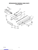 Предварительный просмотр 13 страницы KitchenAid KSSS42DAX01 Parts List