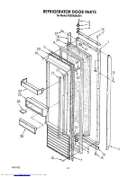 Предварительный просмотр 21 страницы KitchenAid KSSS42DAX01 Parts List