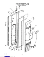 Предварительный просмотр 23 страницы KitchenAid KSSS42DAX01 Parts List