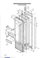 Предварительный просмотр 21 страницы KitchenAid KSSS42DAX03 Parts List