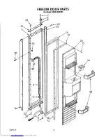 Предварительный просмотр 23 страницы KitchenAid KSSS42DAX03 Parts List