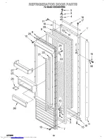 Предварительный просмотр 21 страницы KitchenAid KSSS42DBW00 Parts List