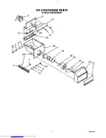 Preview for 10 page of KitchenAid KSSS42DWW00 Parts List