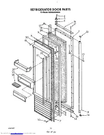 Preview for 16 page of KitchenAid KSSS42DWW00 Parts List