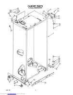 Предварительный просмотр 2 страницы KitchenAid KSSS42DWW02 Parts List