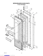 Предварительный просмотр 20 страницы KitchenAid KSSS42DWX00 Parts List