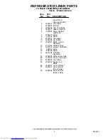 Preview for 6 page of KitchenAid KSSS42FMB02 Parts List