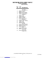 Preview for 6 page of KitchenAid KSSS42FMX03 Parts List