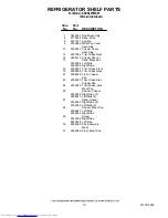 Preview for 10 page of KitchenAid KSSS42FMX03 Parts List