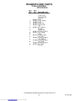 Preview for 16 page of KitchenAid KSSS42FMX03 Parts List