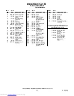 Preview for 22 page of KitchenAid KSSS42FMX03 Parts List