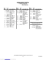 Preview for 22 page of KitchenAid KSSS42FTX03 Parts List