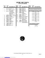 Предварительный просмотр 18 страницы KitchenAid KSSS42MHX00 Parts List