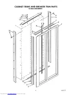 Предварительный просмотр 4 страницы KitchenAid KSSS42MWX01 Parts List