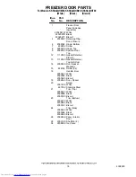 Preview for 18 page of KitchenAid KSSS42QHB00 Parts List