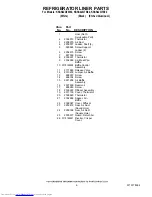 Preview for 6 page of KitchenAid KSSS42QTB02 Parts List