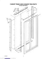 Предварительный просмотр 3 страницы KitchenAid KSSS48DAX01 Parts List