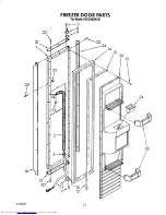 Предварительный просмотр 19 страницы KitchenAid KSSS48DAX01 Parts List