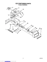 Предварительный просмотр 9 страницы KitchenAid KSSS48DBW00 Parts List