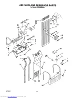 Предварительный просмотр 23 страницы KitchenAid KSSS48DBW00 Parts List