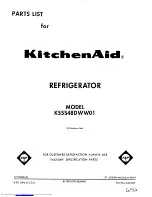 KitchenAid KSSS48DWW01 Parts List предпросмотр