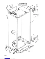 Предварительный просмотр 2 страницы KitchenAid KSSS48DWW01 Parts List