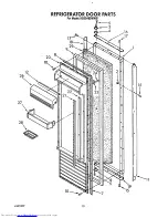 Предварительный просмотр 16 страницы KitchenAid KSSS48DWW01 Parts List