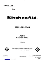 Preview for 1 page of KitchenAid KSSS48DWX02 Parts List