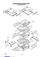 Предварительный просмотр 12 страницы KitchenAid KSSS48DYW00 Parts List