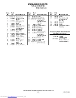 Preview for 22 page of KitchenAid KSSS48FTX02 Parts List