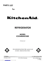 Предварительный просмотр 1 страницы KitchenAid KSSS48MWX00 Parts List