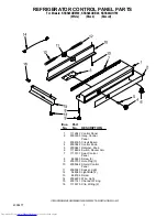 Предварительный просмотр 7 страницы KitchenAid KSSS48QHB00 Parts List