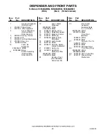 Предварительный просмотр 20 страницы KitchenAid KSSS48QMB02 Parts List