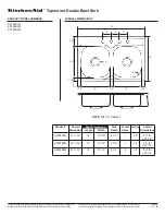 Предварительный просмотр 1 страницы KitchenAid KST95D1M Dimension Manual