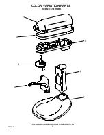 Предварительный просмотр 2 страницы KitchenAid KT2651XWW Parts List