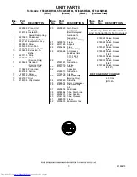 Предварительный просмотр 10 страницы KitchenAid KTRC22KMBL04 Parts List