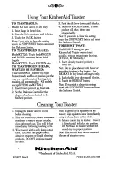 Preview for 12 page of KitchenAid KTT220 Instructions Manual