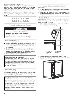 Предварительный просмотр 6 страницы KitchenAid KUBL204E Use & Care Manual