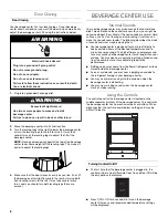 Preview for 8 page of KitchenAid KUBL204EPA Use & Care Manual