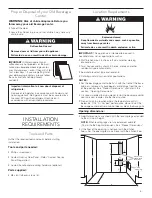 Preview for 3 page of KitchenAid KUBL214KSB Use And Care Manual And Installation Instruction