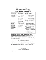 Preview for 16 page of KitchenAid KUCS180 Use And Care Manual