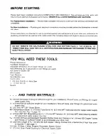 Предварительный просмотр 3 страницы KitchenAid KUD-22 SERIES Installation Instructions Manual