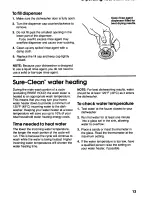 Preview for 13 page of KitchenAid KUD1230B Use And Care Manual