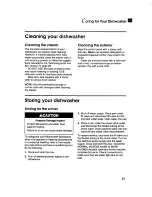 Preview for 21 page of KitchenAid KUDB230B Use And Care Manual