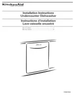 Preview for 1 page of KitchenAid KUDC03IT Installation Instructions Manual