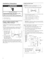 Preview for 6 page of KitchenAid KUDC03IT Installation Instructions Manual