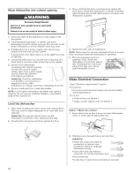 Preview for 16 page of KitchenAid KUDC03IT Installation Instructions Manual